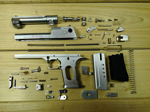 합금 제국 금속 총 모형 100mm 홀스터 금속 장식 공예품 소장용 소년 장난감 - Product Image 4