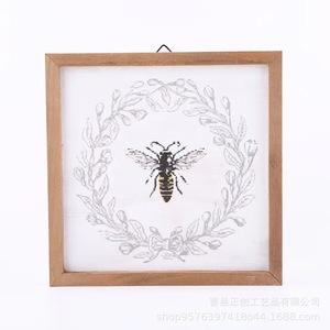 Wooden Photo Frame Rectangle <b>Light</b> Brown Home Wall Decoration <b>Panel</b> Office Space Hanging Artwork - Product Image 4