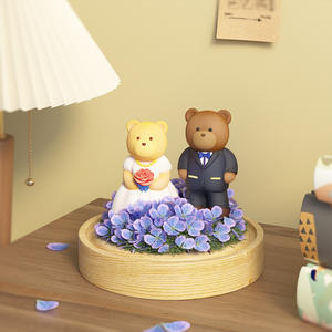 بيع بالجملة سيليكون زوجين على شكل دببة قالب للشموع العطرية - Product Image 5