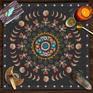 Altar Card GamePentagram Moon Phase Mantel <span class=keywords><strong>Tarot</strong></span> Wrap Crystal Grid Cloth para Decoración - Product Image 2