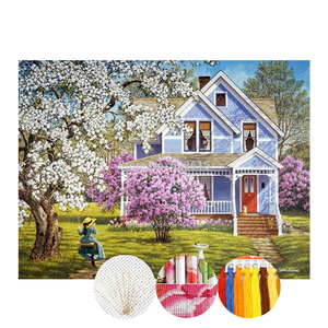 5D Tự Làm Phong Cảnh Phong Cảnh Mô Hình Thêu Môi Trường Sản Xuất Tại Trung Quốc Thương Mại Cross Stitch Tranh - Product Image 4