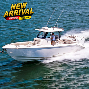 Barco de Pesca con Consola Central de Aluminio Kinocean, Yate Deportivo de Lujo para 6-8 Personas con Motor Doble Fuera de Borda en Venta - Product Image 1