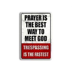 Custom Portable Metal Sign Warning Property Patrolled-No Trespassing Vintage Art <b>Poster</b> Plaque UV Printing Laser Engraving for - Product Image 2