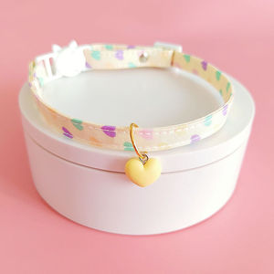 Cat Collar Heart Pattern Adjustable For Small Pets Cute Pendant Neck Decoration All Seasons Pet Accessory - Product Image 3