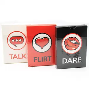 Fun Couple Romantic Card Game Game Deck Talk o Flirt o Dare Cards 3 giochi Cards Deck bel regalo per le coppie