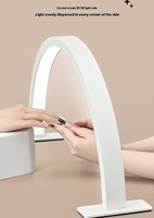 Lampe de table LED demi-lune pour soins du visage, manucure, tatouage, sourcils, cils, outil de salon OEM, vente en gros, lampe de bureau