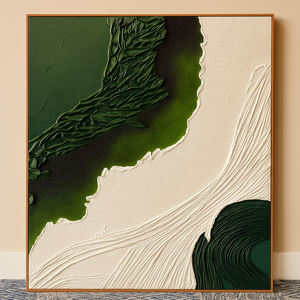 لوحة زيتية أصلية مرسومة يدويًا 100% على قماش، فن تجريدي كبير الحجم، لوحة زيتية وأكريليك مصنوعة يدويًا - Product Image 5