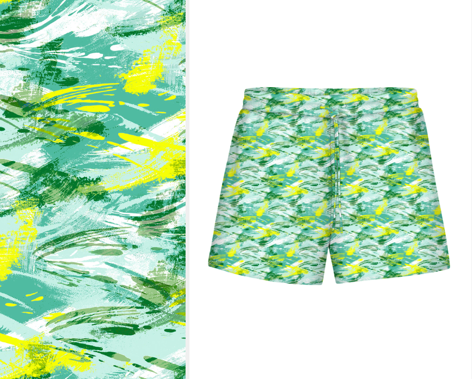 High-Quality Custom Digital Print Peach Skin Fabric for Shorts Wholesale