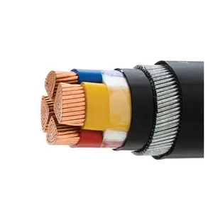 11kv 35mm2 4 core SWA blindé ALU xlpe pvc câble d'alimentation électrique en aluminium prix