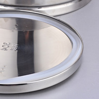 Seau à lait classique durable avec couvercles hermétiques, réservoir de stockage de liquides en acier inoxydable 304 pour le transport du lait