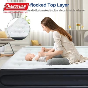 Colchón de aire <span class=keywords><strong>Queen</strong></span> Cama de aire inflable con bomba incorporada Cama inflable de superficie superior cómoda - Product Image 2