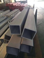 Tube rectangulaire en acier inoxydable sans soudure de haute qualité ASTM, grade 316L, tuyau carré en acier inoxydable pour la construction