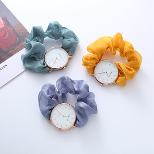 2024 New Simple Girls Hair Bun Quartz <b>Watch</b> Designer Popular Student Hair Bun Small Fresh Ribbon <b>Digital</b> <b>Watch</b> - Product Image 3