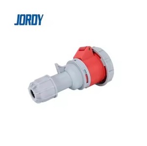 Connecteur industriel JORDY JD2252N 5P <span class=keywords><strong>32A</strong></span> 400V rouge <span class=keywords><strong>triphasé</strong></span> IEC60309, <span class=keywords><strong>prise</strong></span> <span class=keywords><strong>de</strong></span> câble étanche IP67 - Product Image 4