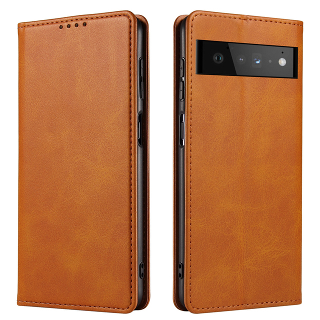 Flip Stand Magnetic Leather Wallet Case for Google Pixel 10 & 10 Pro-Shockproof Anti-Fall Luxury Design