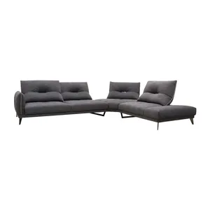 Itineraire Minimalist Luxury Modern Corner Sectional Sofa Set Comfortable with Adjustable Back & Fabric Material