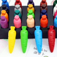 Crayons de peinture populaires pour enfants, formes et motifs personnalisés, couleurs sans bavure, faciles à nettoyer, crayons pour l'apprentissage des tout-petits