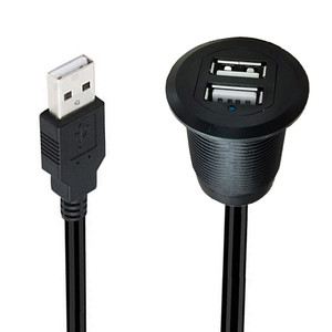 Разветвитель USB 2.0 (1 на 2) с двойной передачей данных, светодиодным индикатором работы, водонепроницаемый, с медным сердечником, 12В, для автомобильных приборов - Product Image 5