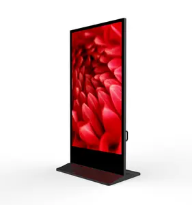 75 इंच फ़्लोर स्टैंड एलसीडी स्क्रीन विज्ञापन डिस्प्ले कियॉस्क डिजिटल साइनेज मीडिया प्लेयर