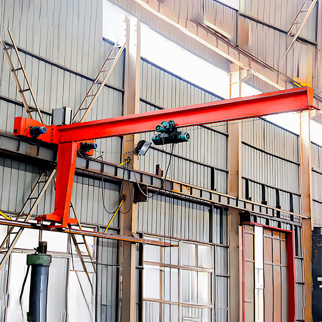 Adjustable Wall-Mounted Crane Equipped with Hoist Limit Device