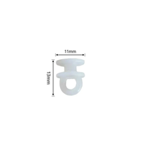 Ugrace Poulie à crochet ouvert moderne blanche simple PP Null Runner pour rails de rideaux Accessoires en plastique Modèle PLA0907