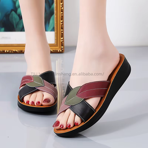 Sandalias Casuales de Verano para Mujer, Punta Abierta, Cómodas, Antideslizantes, Sencillas, Combinables con Todo, Ligeras, para Mamá - Product Image 6