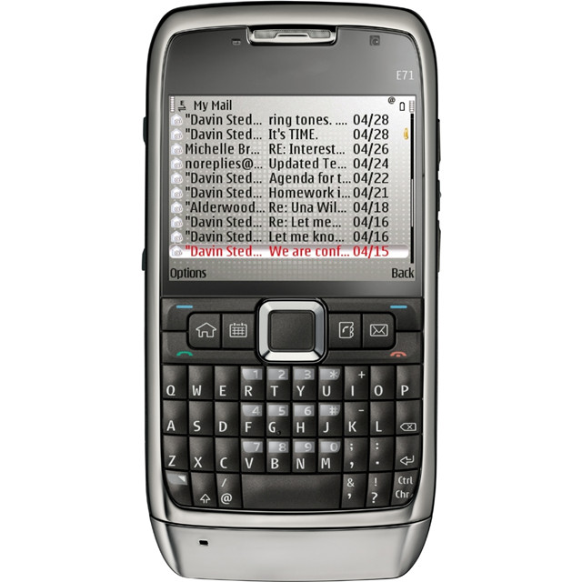 Kostenloser Versand original günstig 3G QWERTY vollständige Tastatur klassische Leiste entsperrtes Handy Handy E71 Telefon per Post