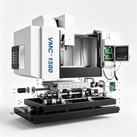 Centro de Mecanizado Vertical VMC1580 BT50 de 24 Herramientas, Fresadora CNC de Alta Precisión y Gran Resistencia con Certificación CE para Moldes de Automóviles