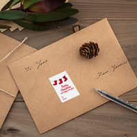 Autocollants personnalisés pour imprimante thermique de Noël, étiquettes imperméables, autocollants en vinyle découpés à la forme pour les fêtes, autocollants en PVC