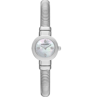 50 pièces MAROSERTO Montre pour femme avec logo personnalisé, petite montre élégante en acier inoxydable à quartz avec bracelet unique