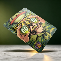 Sachet refermable personnalisé imprimé avec motif rétro de bande dessinée, en Mylar, pour l'emballage de snacks, épices et produits secs