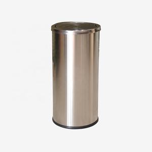 धातु कचरा बिन होटल लॉबी स्टेनलेस स्टील अधिकतम इनडोर कार्टन बॉक्स अनुकूलित ब्रश स्थायी भंडारण बाल्टी ग्राहक लोगो - Product Image 1