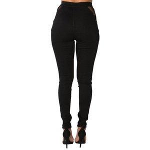 All'ingrosso <span class=keywords><strong>pantaloni</strong></span> elasticizzati <span class=keywords><strong>donna</strong></span> <span class=keywords><strong>donna</strong></span> elasticizzati <span class=keywords><strong>neri</strong></span> Denim per le donne - Product Image 4