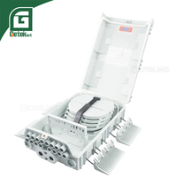 OEM Geteknet FTTH Optical 4 6 8 12 16 24 48 72 Core Fiber Optic Terminal distribusi kotak persimpangan 1x16 kotak tidur siang untuk jaringan 5G
