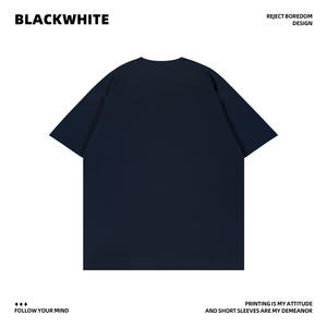 Camiseta de Algodón para Hombre Q221, Manga Corta, Transpirable, Cuello Redondo, Estilo Casual - Product Image 4