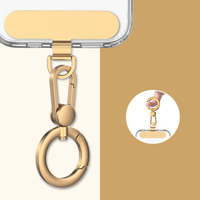 Clip de fixation rotatif à 360° en acier inoxydable pour cordon de téléphone, anti-perte, pour coque de téléphone, sangle ou attache de sécurité