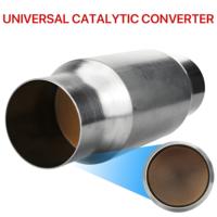 Convertidor Catalítico Universal de Alto Flujo de 3 Pulgadas, 200/400 Celdas, Núcleo Metálico, Euro 4/5/6, DPF/DOC, Acero Inoxidable SS304, Escape de Alto Rendimiento 53009