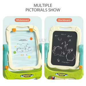 Dubbelzijdige Unisex Uitwisbare Kleur Tekentafel Voor Kinderen 2-4 Jaar Handgemaakt Educatief Speelgoed In Doosverpakking - Product Image 5