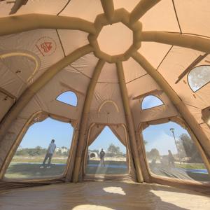 Tenda Gonfiabile Automatica Grande a Cupola con Pompa ad Aria, Doppio Strato, Quattro Stagioni, Struttura Monocamera, per <span class=keywords><strong>Glamping</strong></span> Familiare e Campeggio, Dimensioni 4m - Product Image 6