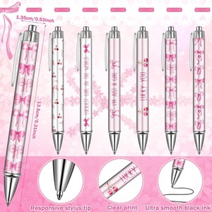Ensemble de papeterie esthétique Coquette avec logo personnalisé, carnet à spirales et stylo, couverture rigide, 80 feuilles, ensemble cadeau pour le bureau et l'école - Product Image 2