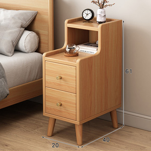 Étagère <span class=keywords><strong>de</strong></span> rangement <span class=keywords><strong>mini</strong></span> en bois massif écologique, vendue directement par l'usine, style moderne et simple, <span class=keywords><strong>table</strong></span> <span class=keywords><strong>de</strong></span> <span class=keywords><strong>chevet</strong></span> multifonctionnelle et luxueuse - Product Image 3