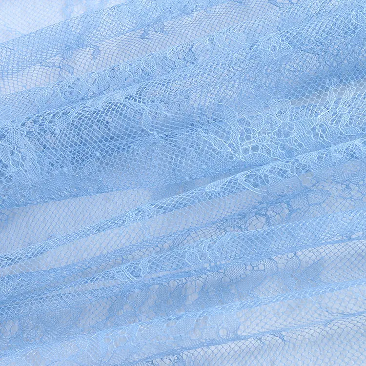 Largura 150 cm Full Polyester matéria-prima Soft "sexy" Lace tecido estofamento do vestido do jacquard para o vestido de casamento feminino menina