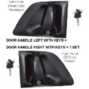 Manija de puerta exterior con cerradura de seguridad y funcionalidad mejoradas, esencial para la gestión de puertas y ventanas - Product Image 1