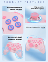 Control Inalámbrico Universal, Accesorios de Juego al por Mayor, Control Inalámbrico Bluetooth para Nintendo Switch