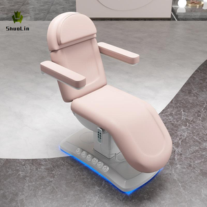 Fauteuil Esthétique Électrique 3 Moteurs Réglable, <span class=keywords><strong>Lit</strong></span> de Massage pour Cils en Cuir Synthétique, <span class=keywords><strong>Lit</strong></span> de Spa Facial pour Tatouage et Esthéticiennes - Product Image 2