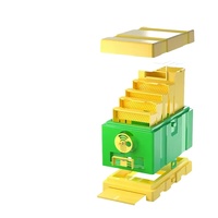 Benefitbee Nouvelle boîte de reproduction d'abeilles en plastique HDPE miniature avec 4 cadres et 3 mois de garantie
