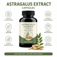 Capsules d'extrait d'astragale naturel à base de plantes pour renforcer la barrière immunitaire, soins quotidiens, marque privée, OEM, ODM, approvisionnement en gros