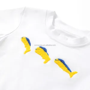 Popular OEM Wholesale Children Boutique Clothes Sets Lemon French Knot 2 Piece Boy Clothing Sets