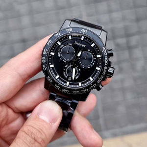 Tssot siyah şövalye moda spor paslanmaz çelik deri saat kayışı Pointer ETA hareketi 10 Bar su geçirmez kuvars - Product Image 3