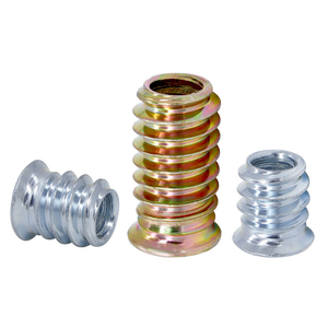 Tuercas de inserción Bibo Yaente Factory con arandela avellanada cincada, con roscas internas y externas - Muebles - Product Image 2